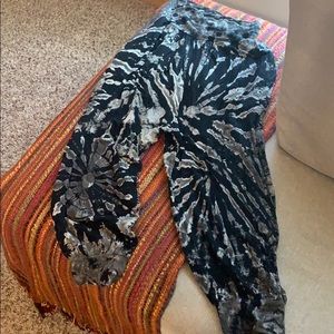 Tie-dye harem pants